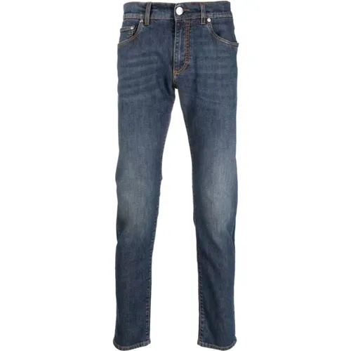 Indigo Straight-Leg Jeans , male, Sizes: W32, W31, W33, W30 - ETRO - Modalova