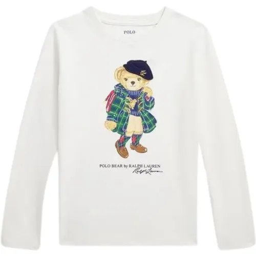 Kinder Teddy Bear Langarm T-shirt - Ralph Lauren - Modalova