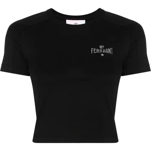 Kurzarm T-Shirt , Damen, Größe: XS - Chiara Ferragni Collection - Modalova