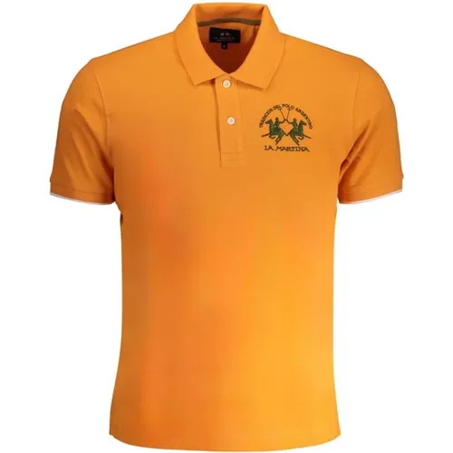 Kontrast Polo Shirt mit Logo , Herren, Größe: 3XL - LA MARTINA - Modalova