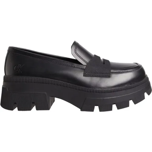 Chunky Combat Loafer - Schwarz , Damen, Größe: 41 EU - Calvin Klein Jeans - Modalova