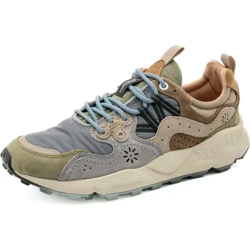 Yamano Herrenschuhe Grau Braun , Herren, Größe: 41 EU - Flower Mountain - Modalova