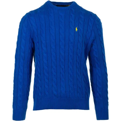 Blaue Pullover Kollektion , Herren, Größe: L - Ralph Lauren - Modalova