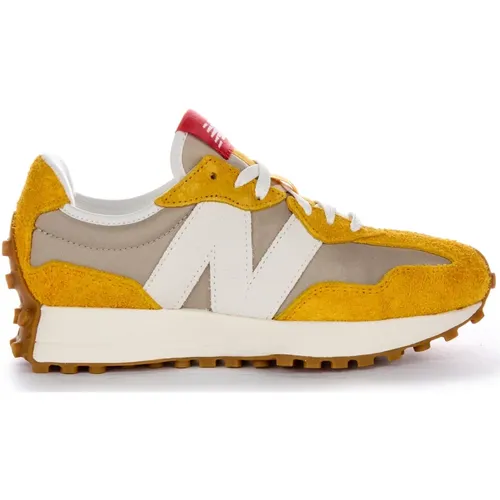 Grey Yellow Trainers Retro Style , female, Sizes: 7 UK - New Balance - Modalova