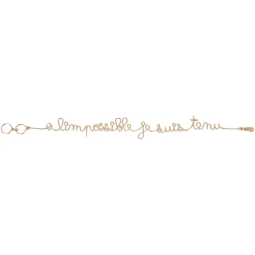 Impossible Lettering Bracelet , female, Sizes: ONE SIZE - Atelier Paulin - Modalova