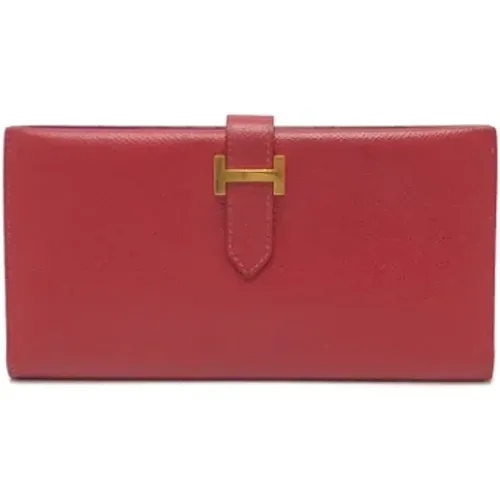 Pre-owned Leather wallets , female, Sizes: ONE SIZE - Hermès Vintage - Modalova