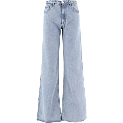 Denim Wide Leg Jeans Hellblau , Damen, Größe: S - Coperni - Modalova