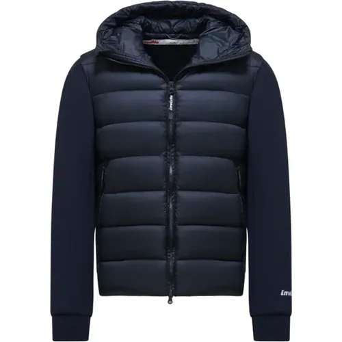 Kurze Gepolsterte Bimaterial Jacke , Herren, Größe: XL - Invicta - Modalova