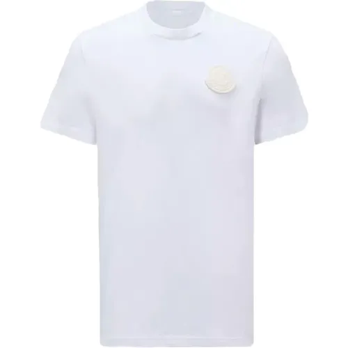 Logo Patch T-shirt , Herren, Größe: 2XL - Moncler - Modalova
