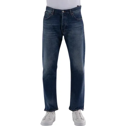 Classic Mens Straight Jeans , male, Sizes: W36, W32, W34, W35, W33 - Haikure - Modalova