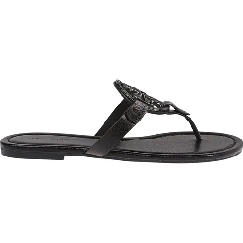 Perfekte schwarze Miller-Sandalen , Damen, Größe: 38 EU - TORY BURCH - Modalova