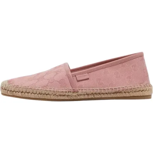 Pre-owned Canvas flats , female, Sizes: 5 1/2 UK - Gucci Vintage - Modalova