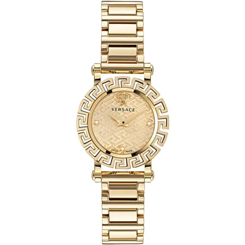 Women's Watch Greca Glam 30 mm Ve2Q00422 , female, Sizes: ONE SIZE - Versace - Modalova