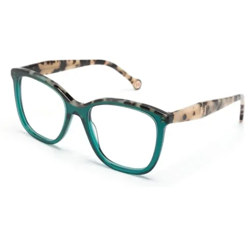 Grüne Optische Brille für den Alltag , Damen, Größe: 52 MM - Carolina Herrera - Modalova