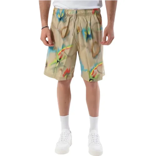 Cotton Bermuda shorts with drawstring waist , male, Sizes: M, L, XL - Department Five - Modalova
