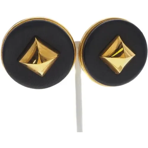 Pre-owned Metal earrings , female, Sizes: ONE SIZE - Hermès Vintage - Modalova