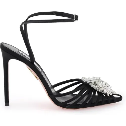 Crystal margarita' pumps , female, Sizes: 4 UK, 5 UK, 8 UK, 7 UK - Aquazzura - Modalova