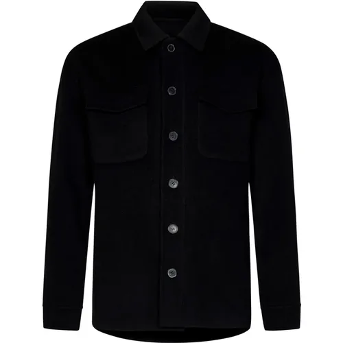 Wool Shirt Aw24 , male, Sizes: L, S, M, XL - Low Brand - Modalova