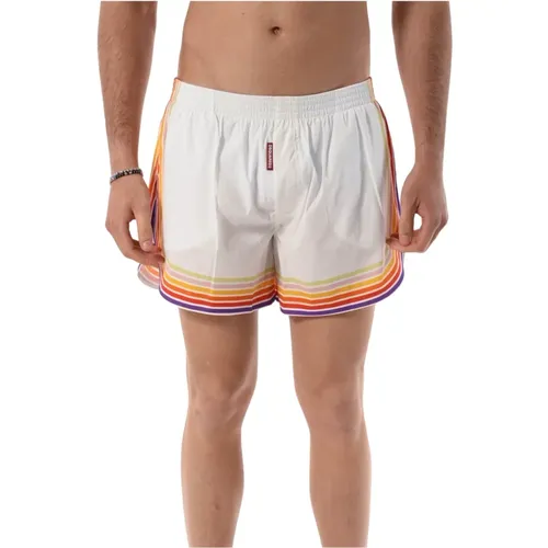 Rainbow Print Boxer Shorts , male, Sizes: XL, S, M, L - Dsquared2 - Modalova