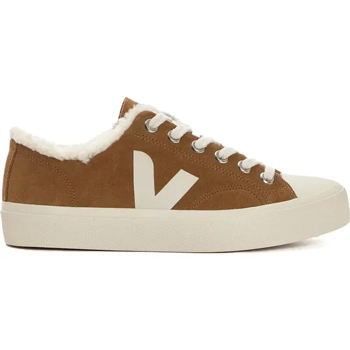 Camel White Sneakers Stylish Comfortable , female, Sizes: 3 UK, 5 UK, 4 UK - Veja - Modalova