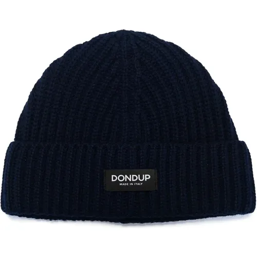 Ribbed Wool Beanie Hat , male, Sizes: ONE SIZE - Dondup - Modalova