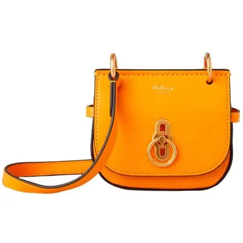 Micro Amberley Doppel Gelbe Leder Tasche - Mulberry - Modalova