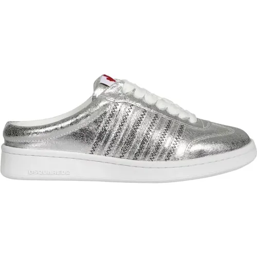 Silberne Sneakers für Frauen - Dsquared2 - Modalova