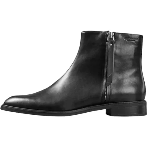Elegante schwarze Lederstiefeletten , Damen, Größe: 38 EU - Vagabond Shoemakers - Modalova