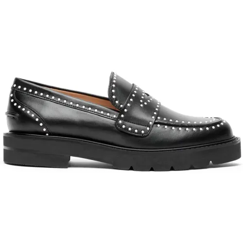 Perlen-Loafer Moderner Stil , Damen, Größe: 35 1/2 EU - Stuart Weitzman - Modalova