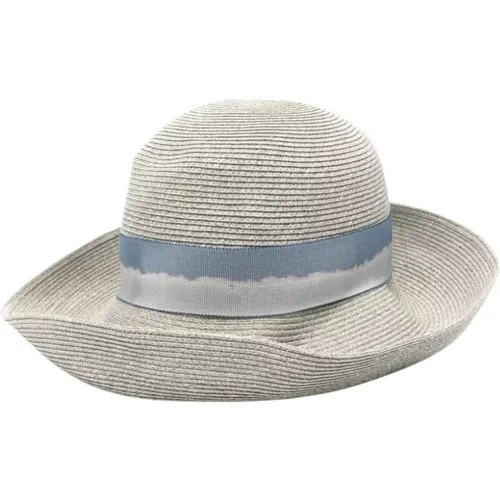 Gradient Effect Cotton Blend Hat , female, Sizes: 57 CM, 58 CM - Emporio Armani - Modalova