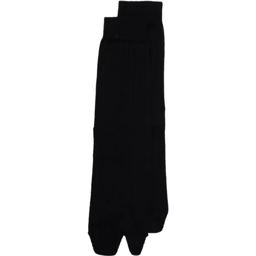 Schwarze Bootleg Socken , unisex, Größe: M - Maison Margiela - Modalova