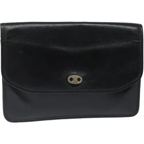 Pre-owned Leder clutches , Damen, Größe: ONE Size - Celine Vintage - Modalova