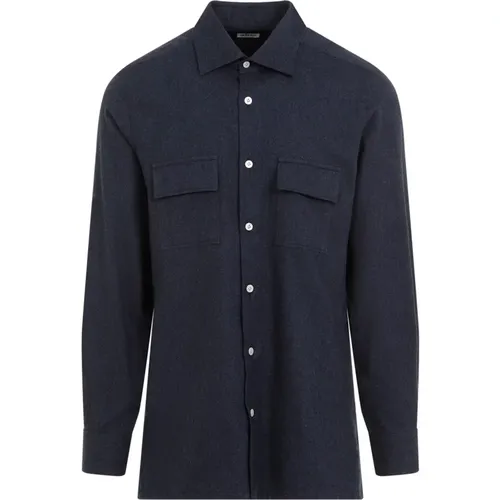 Cotton Shirt Elegant Style , male, Sizes: L, XL, 3XL, 2XL - Kiton - Modalova