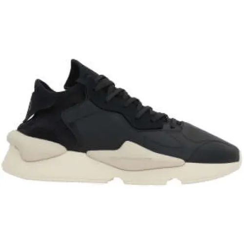 Schwarze Low-Top Sneakers mit Print , Herren, Größe: 45 EU - Y-3 - Modalova