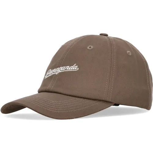 Curved Visor Dad Hat , male, Sizes: ONE SIZE - Propaganda - Modalova