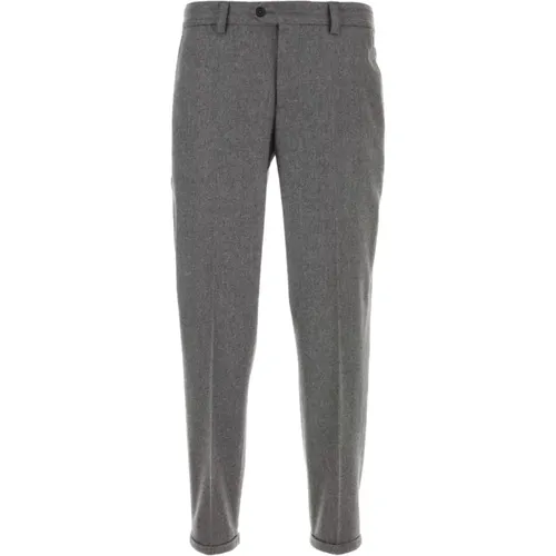 Stretch Wool Dark Grey Pants , male, Sizes: W34, W35, W33 - PT Torino - Modalova