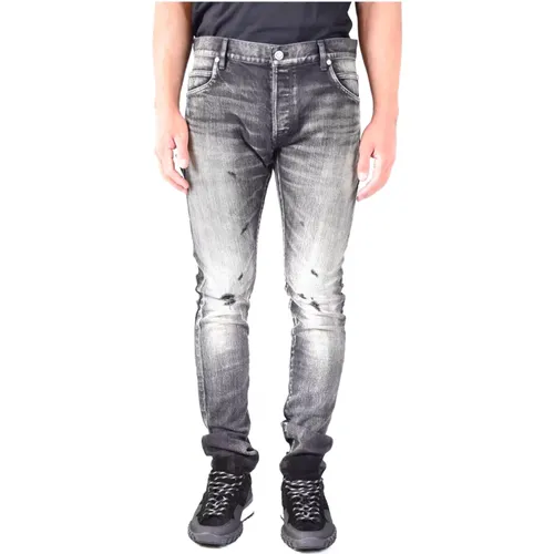 Slim-Fit Denim Jeans , male, Sizes: W34 - Balmain - Modalova