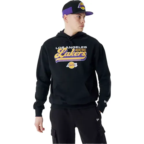 Lakers Logo Kapuzenpullover Schwarz - new era - Modalova