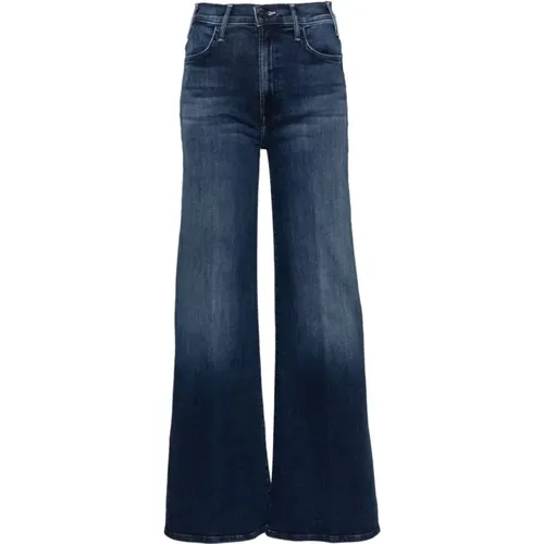 Blaue Wide Leg Denim Jeans , Damen, Größe: W29 - Mother - Modalova