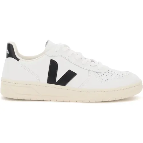 Monogramm Leder Sneakers , Damen, Größe: 37 EU - Veja - Modalova