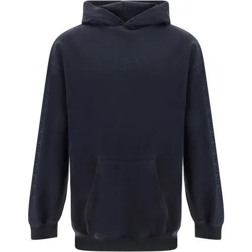 Cotton Sweatshirt with Drawstring Hood , male, Sizes: M, L, S - Balenciaga - Modalova