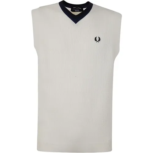 Knitted Tank Top , male, Sizes: L, S - Fred Perry - Modalova