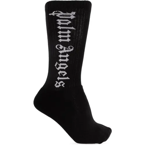 Socken mit Logo , Herren, Größe: L/Xl - Palm Angels - Modalova