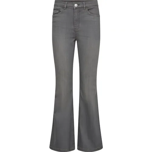 Trendy Flare Jeans Light Grey , female, Sizes: W29 - MOS MOSH - Modalova