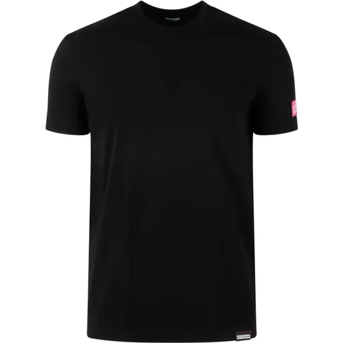 Icon Color Stretch Cotton T-Shirt , male, Sizes: XL, S, M - Dsquared2 - Modalova