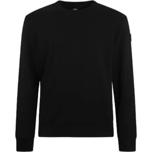 Schwarze Sweaters mit Logoärmel , Herren, Größe: L - Colmar - Modalova