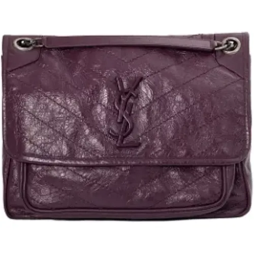 Pre-owned Leather shoulder-bags , female, Sizes: ONE SIZE - Yves Saint Laurent Vintage - Modalova