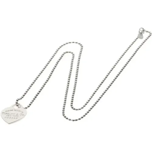 Pre-owned Silver necklaces , female, Sizes: ONE SIZE - Tiffany & Co. Pre-owned - Modalova