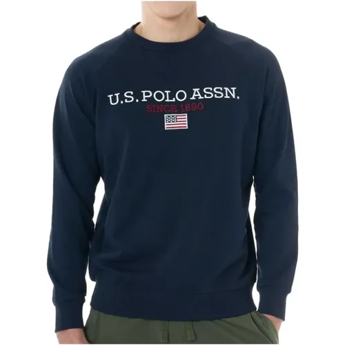 Bestickter Rundhalspullover , Herren, Größe: 2XL - U.S. Polo Assn. - Modalova