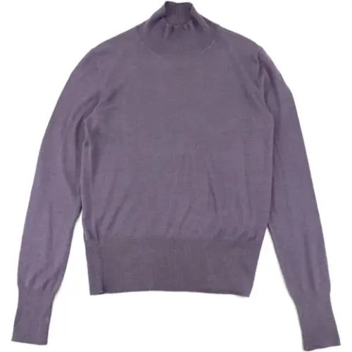 Pre-owned Lilla kasjmir Hermès sweater , female, Sizes: ONE SIZE - Hermès Vintage - Modalova